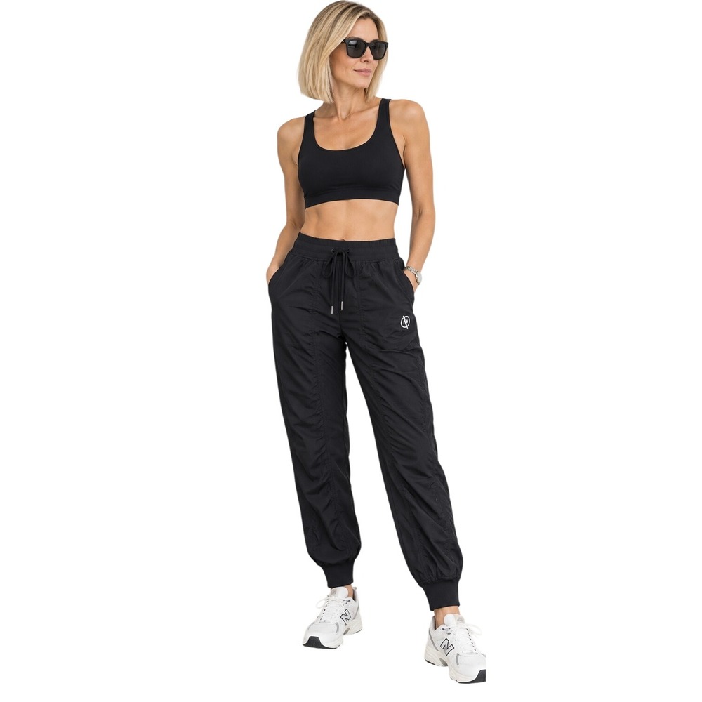 Lululemon NWT Dance Studio Mid-Rise Jogger Black Women's Size 2 Ruched